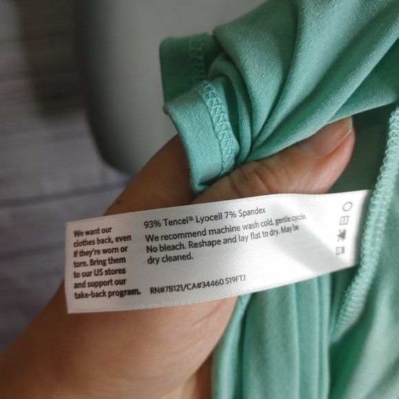 New EILEEN Fisher mint drop waist dress size - Picture 9 of 13